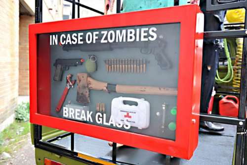 Zombie Disposal Unit just in case box