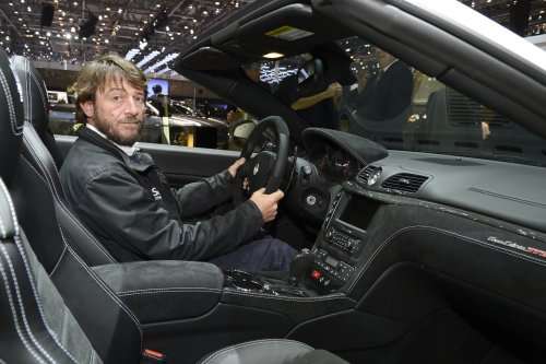Yachtsman Giovanni Soldini in the Maserati GT MC Stradale