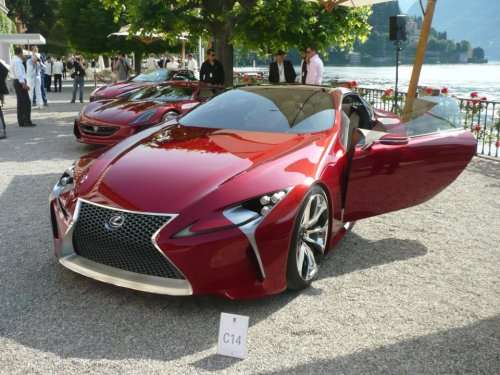 Front quarter, doors open, LF-LC