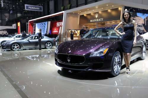 Maserati GT MC Stradale on Geneva show floor