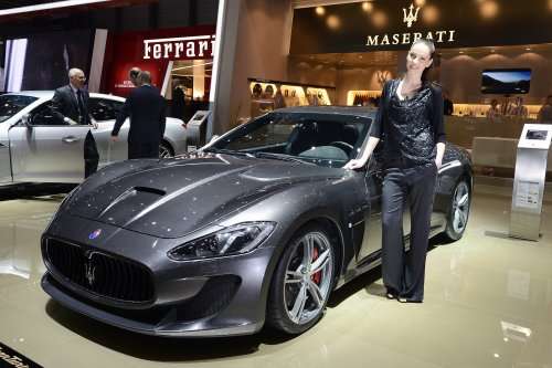 Maserati GT MC Stradale on Geneva show floor