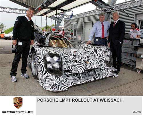 Porsche LMP1 sports prototype under wraps