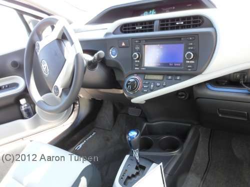 2012 Prius c instrument panel