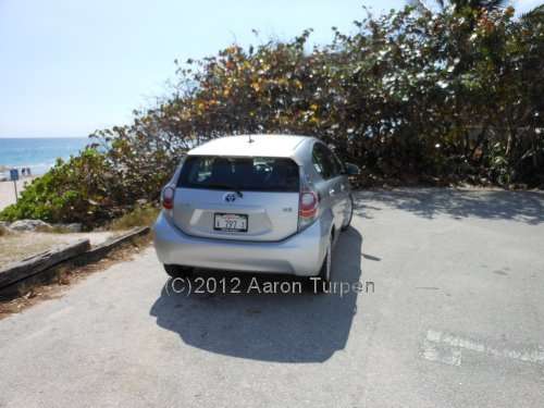 2012 Prius c rear view