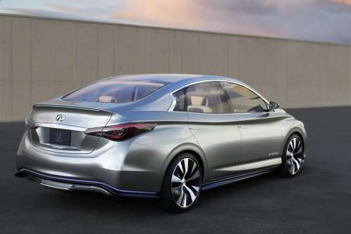 Rear quarter view (close) of the Infiniti LE Concept