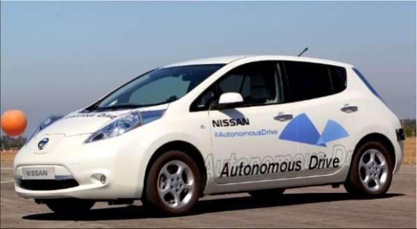 Nissan LEAF Autonomous Drive test vehicle