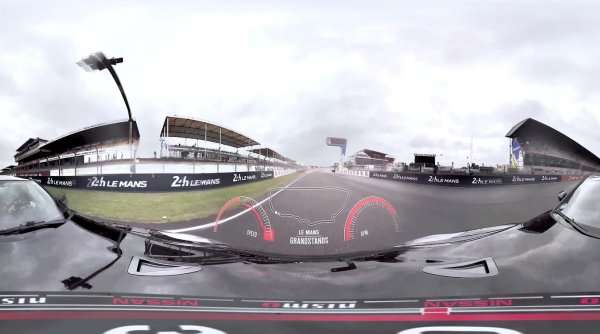 360-degree Le Mans in a GT-R