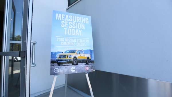 2016 Nissan Titan XD SEMA Measuring Session