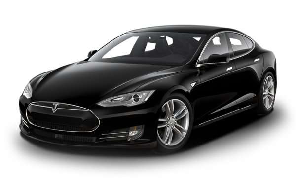 Tesla Model S in black