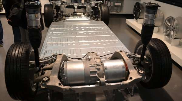 Tesla Model S chassis (Wikimedia)