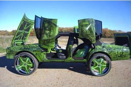 Incredible Hulk car