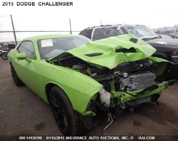 2015 Dodge Challewnger SRT Hellcat for sale wrecked