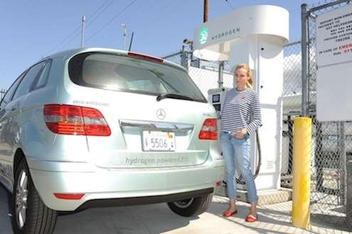 Diane Kruger with Mercedes-Benz F-CELL