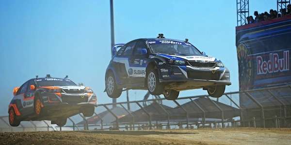 No podium spots for 3 Subaru WRX STIs at challenging LA Global Rallycross 