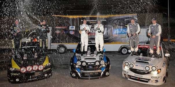 2014 Subaru WRX STI and 2008 WRX STI Snow* Drift victories