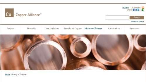 Copper Alliance website
