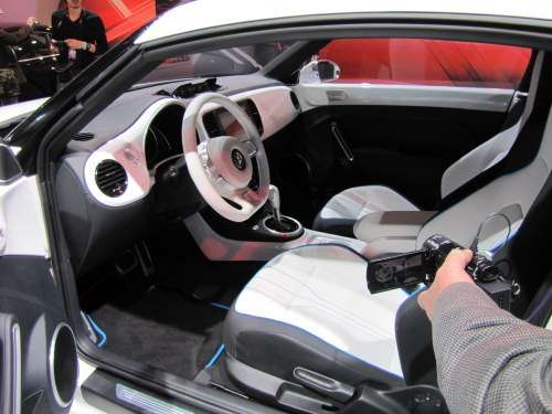 VW eBugster interior at NAIAS 2012