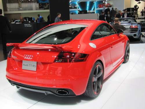 Rear view of Audi TT RS at NAIS 2012