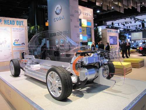 CODA Automotive shows EV tech at NAIAS 2012
