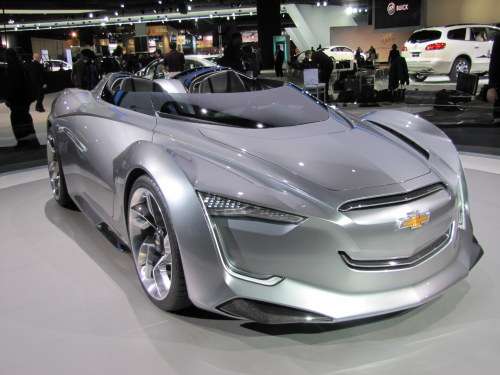 Passenger Side Frontal View of Chevy Miray Concept at NAIAS 2012