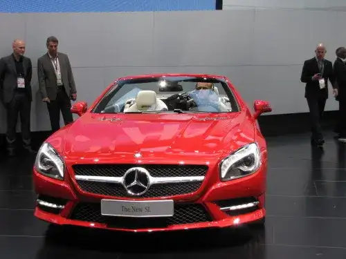 Frontal View of Mercedes SL at NAIAS 2012