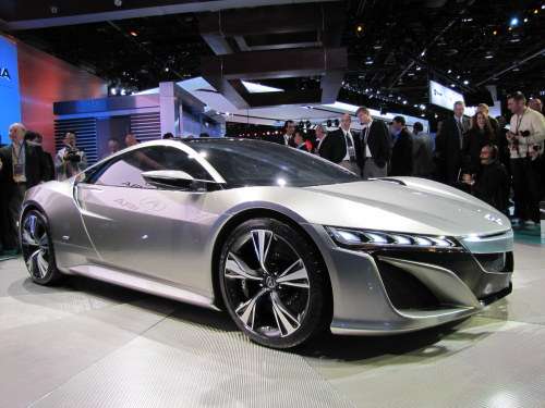 Front angle view of Acura NSX Concept at NAIAS 2012