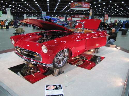 Front Angle View of 1955 T-Bird Ridler Winner at 2012 Detroit Autorama