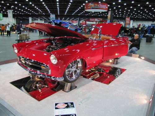 Front Angle View of 1955 T-Bird Ridler Winner at 2012 Detroit Autorama