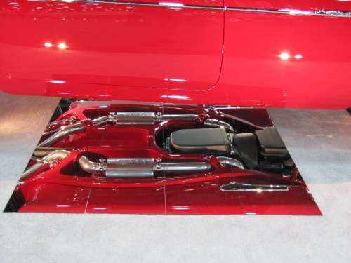 Undercarriage of 1955 T-Bird of the Ridler winner