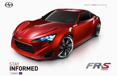 Ref FR-S at Scion.com website