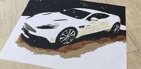 Aston Martin Vanquish Art Installation