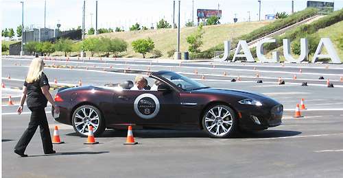 The 2012 Jaguar XK convertible on the Refinement track