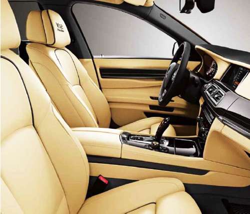 Interior shot of the 2013 V-12 25 Years Edition BMW 760Li. Photo courtesy of BMW