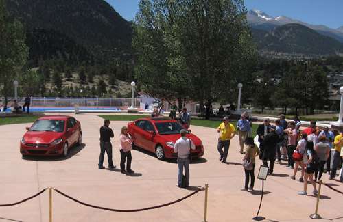 2013 Dodge Dart presented at the Stanley Hotel. Photo by Don Bain