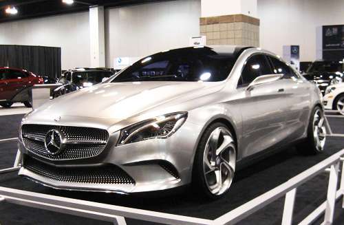 2014 Mercedes-Benz CLA 250 at the Denver Auto Show. Image © 2013 by Don Bain