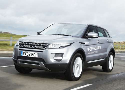 The 2014 Evoque sporting the new 9-speed transmission. Image courtesy Newspress