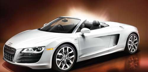 The Audi R8 Spyder from the Audi retail website. 