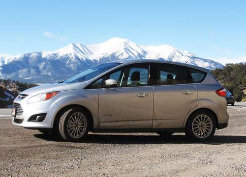 The Ford C-Max before Mt Princeton & Mt. Antero. Photo © 2013 by Don Bain