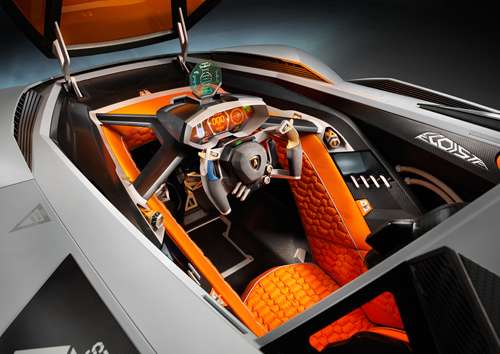The Lamborghini Egoista interior