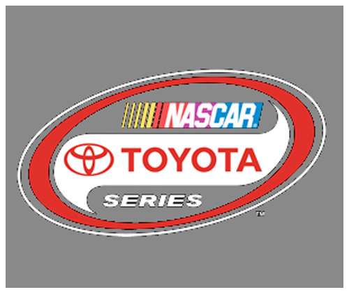 The Toyota NASCAR series logo. 
