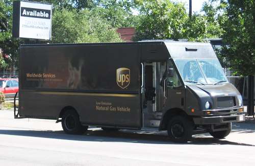 A natural gas UPS van in Denver. Photo © 2012 by Don Bain