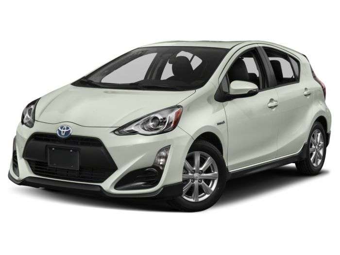 2018 Toyota Prius C White Hatchback Front View 1200x900 size