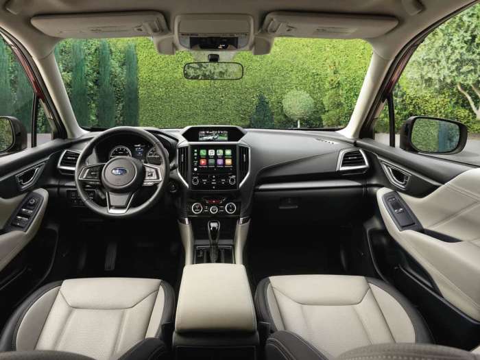 2019 Subaru Forester, new Forester, interior room, cabin specs, cargo room