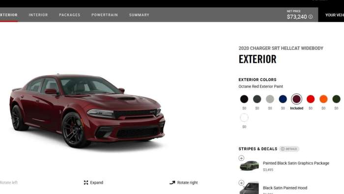 2020 Dodge Charger Hellcat Build and Price