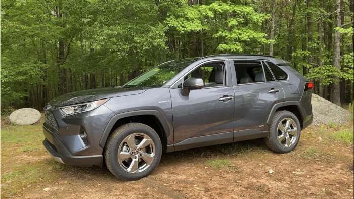 2020 Toyota RAV4 Limited Hybrid Magnetic Gray profile and front end