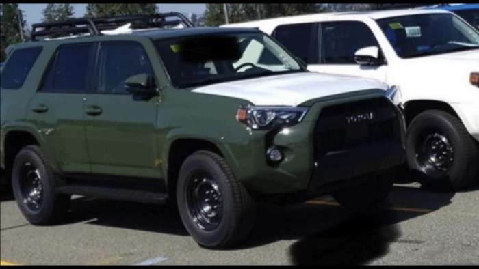 2020 Toyota 4Runner TRD Pro Army Green Profile