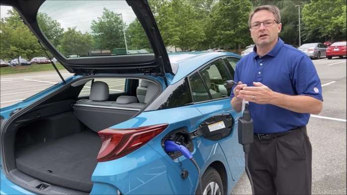 2020 Toyota Prius Prime Limited charging and back end