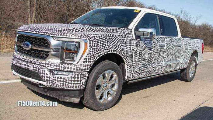2021 Ford F-150 spy shot front