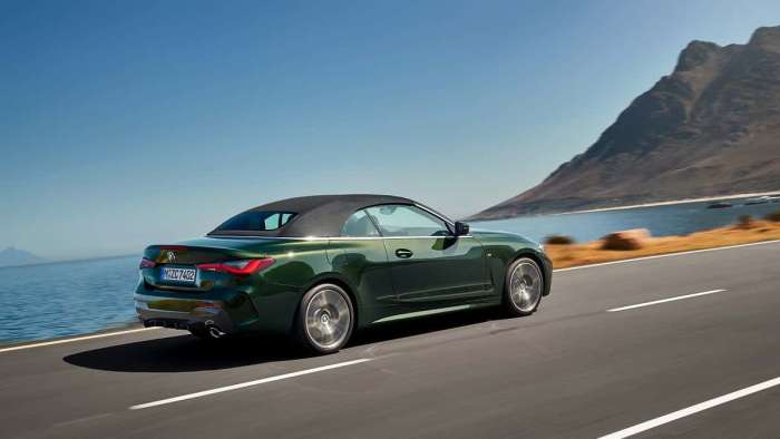 2021 BMW 4 Series convertible image courtesy of BMW media support
