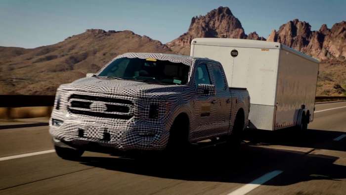 2021 Ford F-150 PowerBoost front end profile